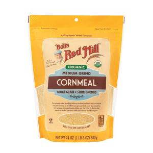 Bob’s Red Mill Organic Medium Grind Cornmeal, 24oz (Pack of 1) – Non GMO, Whole Grain, Vegan, Kosher(24 Ounce (Pack of 1))