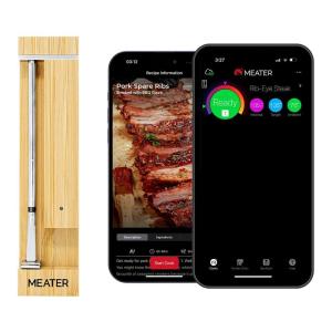 MEATER Pro: Smart Bluetooth Wireless Meat Thermometer Digital | 1000°F Heat Resistance | Long Range | Certified Accuracy | BBQ, Oven, Grill, Smoker, Air Fryer, Deep Fryer(Honey)