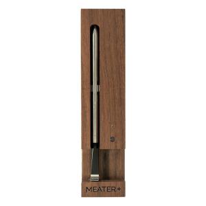 MEATER SE: Smart Bluetooth Meat Thermometer | Long-Range Wireless Probe for Oven, Grilling, Smoking, BBQ & Air Fryer | Dual Sensors & Guided Cook System | Black Charger(Walnut)