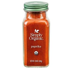 Simply Organic, Paprika Ground Certified Organic, 2.96 Ounce Container(Ground Paprika)