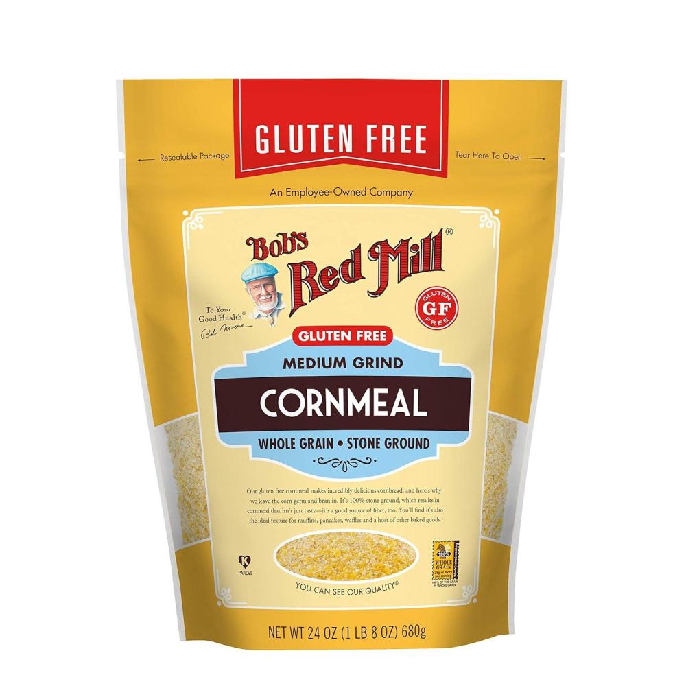 imageBobs Red Mill Gluten Free Cornmeal 24oz Pack of 1  Gluten Free Vegan Whole Grain Kosher24 Ounce Pack of 1