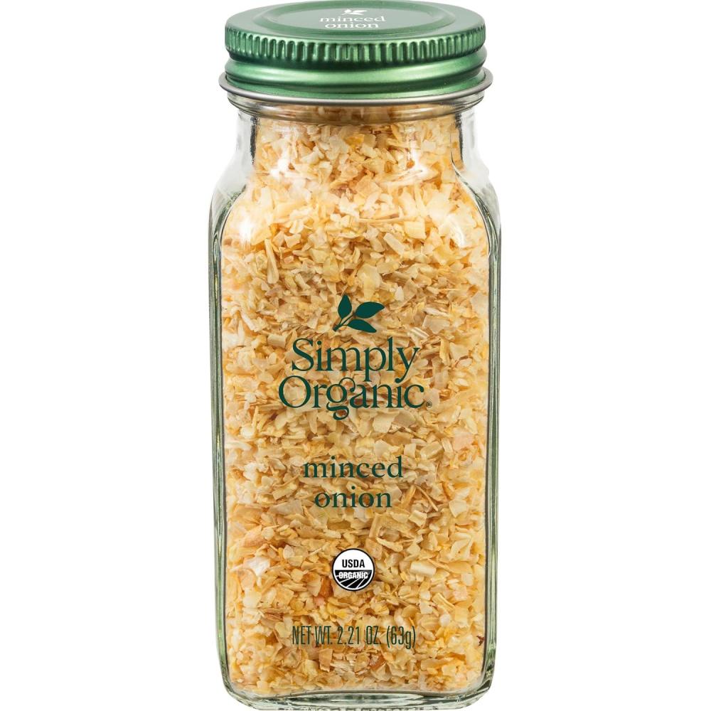 imageSimply Organic White Onion Powder 3Ounce Jar Organic US Grown Onions Real Onion Taste Without The Tears Kosher Non GMO221 Ounce Pack of 1