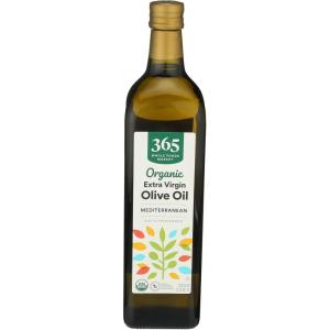 365 by Whole Foods Market, Organic Extra Virgin Olive Oil 100% Mediterranean Blend, 16.9 fl oz(33.8 Fl Oz (Pack of 1))