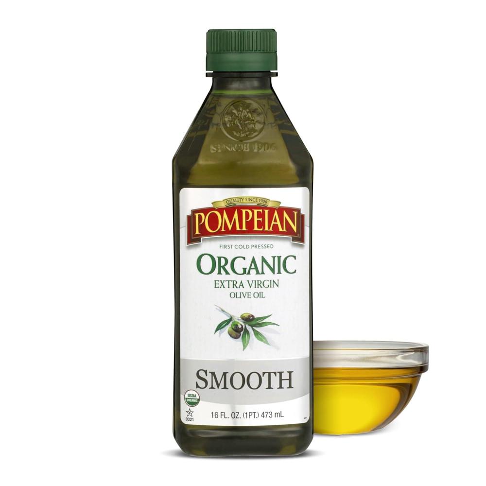 image:imagePompeian Smooth Extra Virgin Olive Oil Contains Polyphenols First Cold Pressed 68 Fl OzOrganic Smooth Extra Virgin Olive Oil