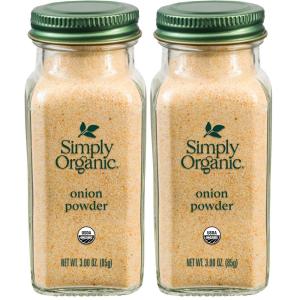 Simply Organic Garlic Powder, 3.64-Ounce Jar, Pure A-Grade Organic Garlic, Dried & Ground, Kosher, No ETO, Non GMO(3 Ounce (Pack of 2))