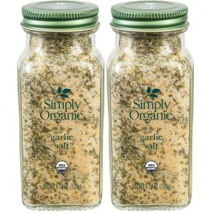 Simply Organic Garlic Powder, 3.64-Ounce Jar, Pure A-Grade Organic Garlic, Dried & Ground, Kosher, No ETO, Non GMO(4.7 Ounce (Pack of 2))